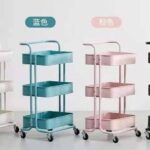 3 Tier Utility Rolling Cart Multifunction Organizer Shelf Storage Cart