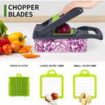 16pcs Vegetable Chopper and Slicer - Multi-Function Manual Food chopper