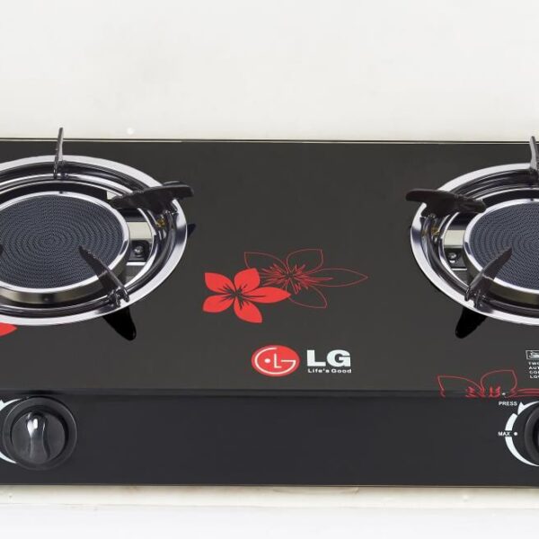 LG Infrared Auto ignition Glass Tabletop Gas Cooker