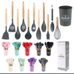 12PCS Silicon Non-Stick Cooking Spoon Set