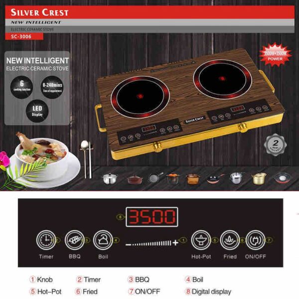 SILVER CREST Double Side Infrared Cooker