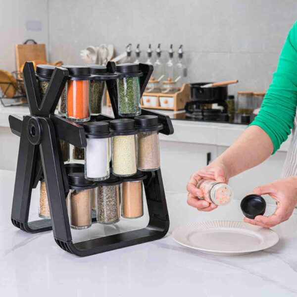 18pcs Rotating Spice Seasoning Box Spice rack