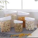 10 Pieces Plastic Cereal Container