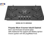 Polystar 5 Buner Built-In Fast Cooking Table/Cabinet Gas Hob