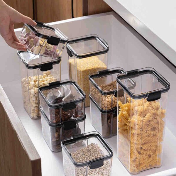 Food Storage Jar Transparent
