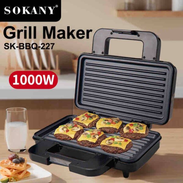 Sokany German High Efficiency Sandwich/Barbecue/Hamburger/Grill Machine