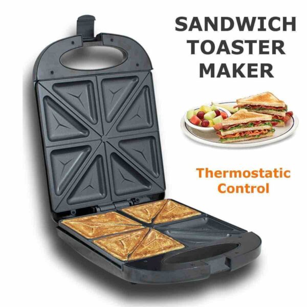 JDSMP Large Electric 4 Slice Bread Toaster / Sandwich Maker