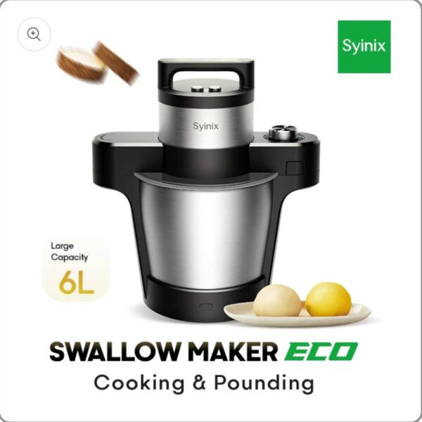 Syinix Swallow Maker ECO - No pre-cooking, All in One pot Multi-functional Food processor
