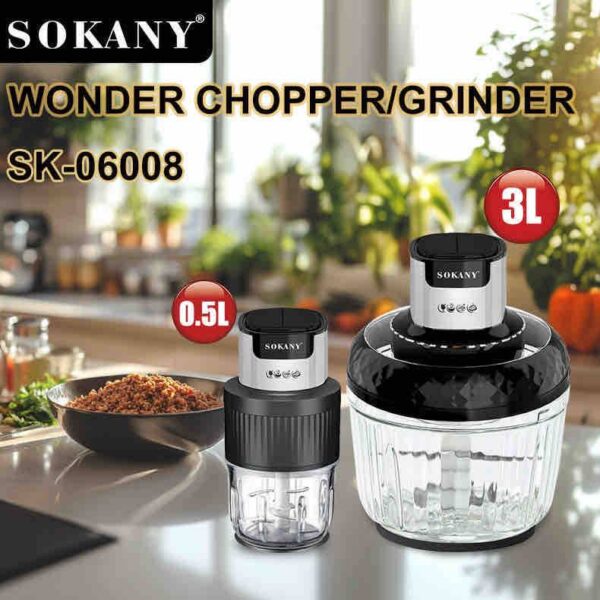 Sokany 2 in 1 Wonder Chopper/ Grinder