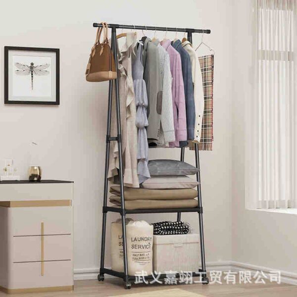 Triangle Cloth Rack Steel/Large Capacity Stand Organizer