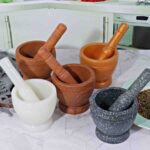 2 in 1 Mortar and Pestle Set Double Sided, 2 Cup-Capacity. - Image 3