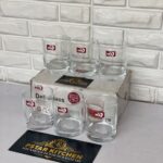 Deli Transparent Whiskey Short Glass Cups - 6pcs