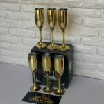 Unique Classic Gold Wine Set For Royalties__ 6 Pieces