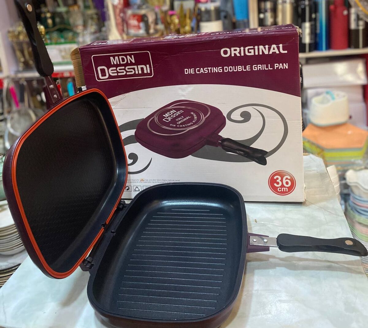 Dessini Double- Sided Non- Stick Oil Free Grill Pan - Image 4