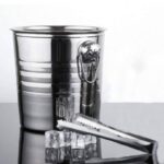 Stainless Steel Ice Cubes Bucket + Picker