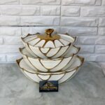 3-Piece High Quality Ceramic Boat Shaped Bowls Set