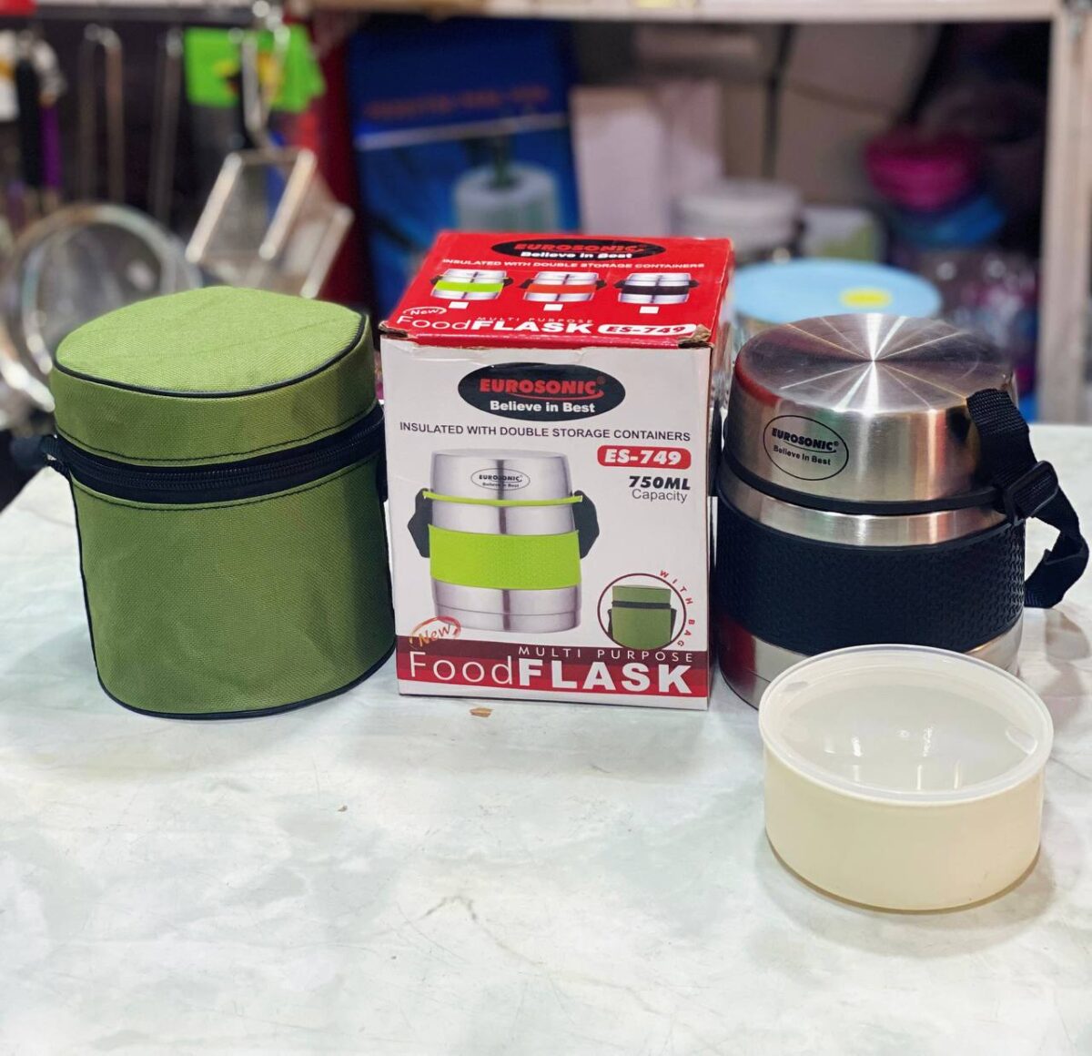 Eurosonic Multipurpose Food Flask 750ml - Image 2