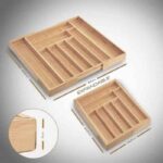 Expandable Bamboo Cutlery Drawer Tray - Image 3