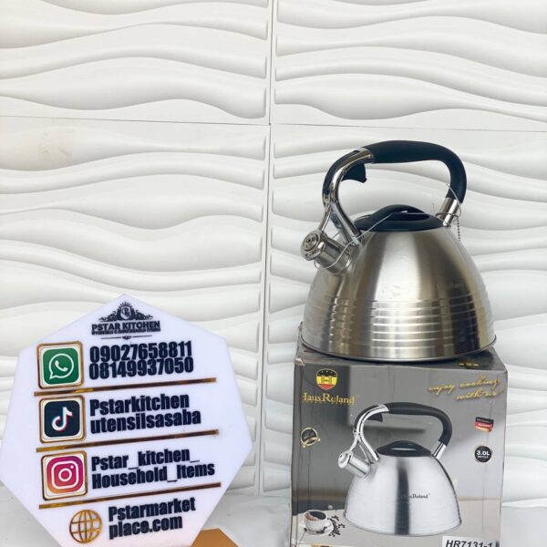 New HausRoland 3Ltr Stove Top Kettle