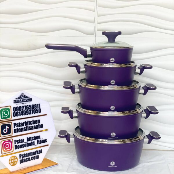 5piece Crown Star Cookware Set