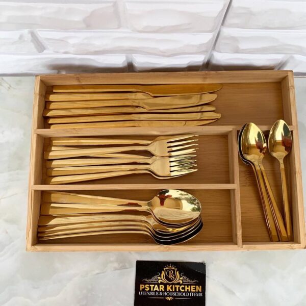 Wooden Cutlery Organizer