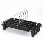 2pcs  Skirts And Trousers Hangers With Adjustable Clips