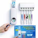 wall mount toothbrush holder/toothpaste dispenser