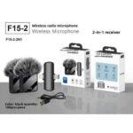 f15-2 wireless 2in1 microphone with iPhone and android type c port