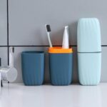 Toothbrush and toothpaste holder
